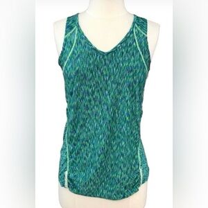 Athleta Women's Pop Space
Dye Tank Top Size S
Green Back Pocket Running
Tank
